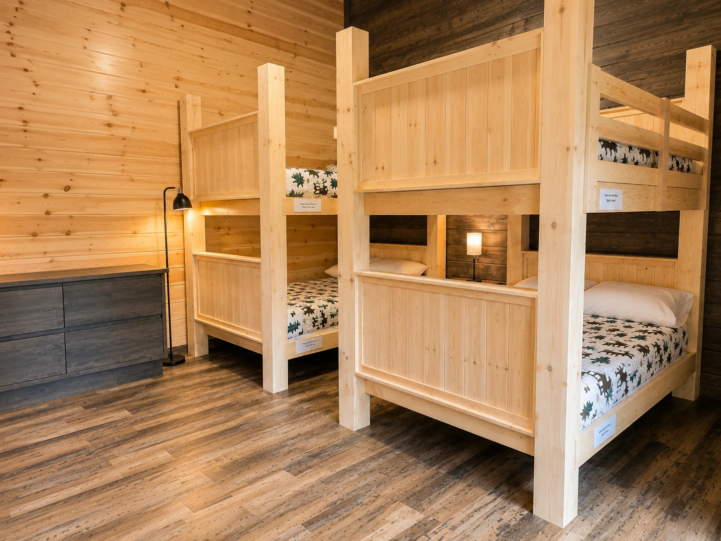 Bunk room with full-over-full beds